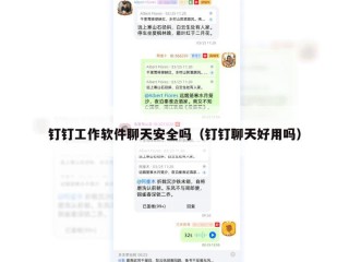 钉钉工作软件聊天安全吗（钉钉聊天好用吗）