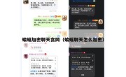 蝙蝠加密聊天宫网（蝙蝠聊天怎么加密）
