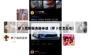 萝卜密聊服务器申请（萝卜密怎么吃）