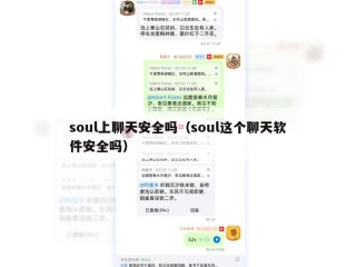 soul上聊天安全吗（soul这个聊天软件安全吗）