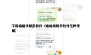 下载蝙蝠侠聊天软件（蝙蝠侠聊天软件怎样使用）