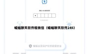 蝙蝠聊天软件租微信（蝙蝠聊天软件246）