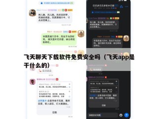 飞天聊天下载软件免费安全吗（飞天app是干什么的）