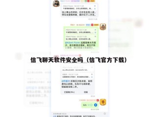 信飞聊天软件安全吗（信飞官方下载）