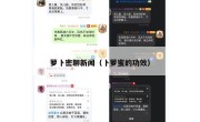 萝卜密聊新闻（卜萝蜜的功效）