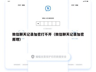 微信聊天记录加密打不开（微信聊天记录加密原理）