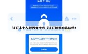 钉钉上个人聊天安全吗（钉钉聊天有风险吗）
