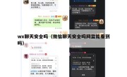 wx聊天安全吗（微信聊天安全吗网监能看到吗）