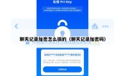 聊天记录加密怎么搞的（聊天记录加密码）