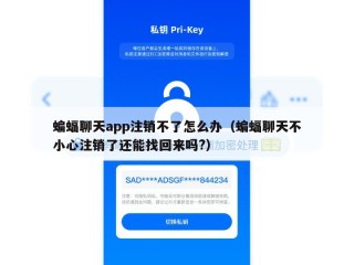 蝙蝠聊天app注销不了怎么办（蝙蝠聊天不小心注销了还能找回来吗?）