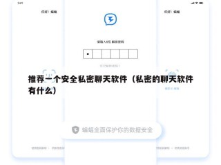 推荐一个安全私密聊天软件（私密的聊天软件有什么）