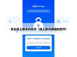 安全线上聊天的软件（线上聊天赚钱的软件）