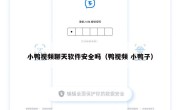 小鸭视频聊天软件安全吗（鸭视频 小鸭子）