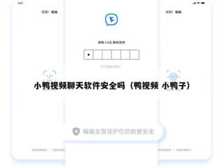 小鸭视频聊天软件安全吗（鸭视频 小鸭子）