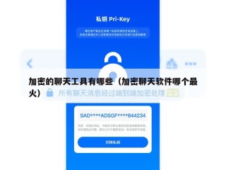 加密的聊天工具有哪些（加密聊天软件哪个最火）