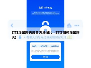 钉钉加密聊天设置方法图片（钉钉如何加密聊天）