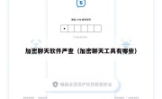 加密聊天软件严查（加密聊天工具有哪些）