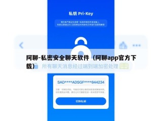 阿聊-私密安全聊天软件（阿聊app官方下载）