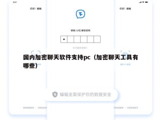 国内加密聊天软件支持pc（加密聊天工具有哪些）