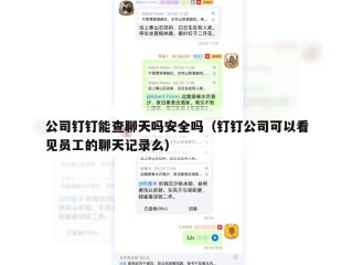公司钉钉能查聊天吗安全吗（钉钉公司可以看见员工的聊天记录么）