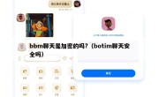 bbm聊天是加密的吗?（botim聊天安全吗）