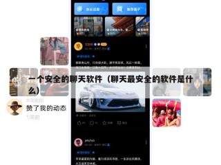 一个安全的聊天软件（聊天最安全的软件是什么）