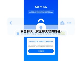 安全聊天（安全聊天软件排名）