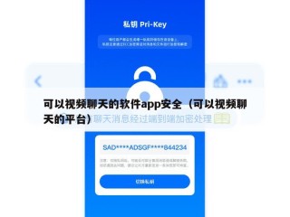 可以视频聊天的软件app安全（可以视频聊天的平台）