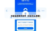 抖音加密聊天软件（抖音怎么密聊）