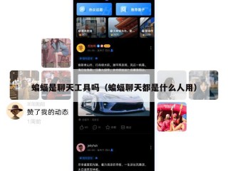 蝙蝠是聊天工具吗（蝙蝠聊天都是什么人用）