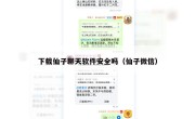 下载仙子聊天软件安全吗（仙子微信）