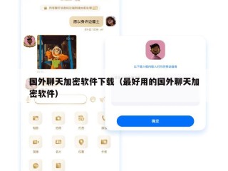 国外聊天加密软件下载（最好用的国外聊天加密软件）