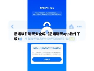 思语软件聊天安全吗（思语聊天app软件下载）