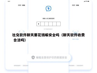 社交软件聊天要花钱嘛安全吗（聊天软件收费 合法吗）