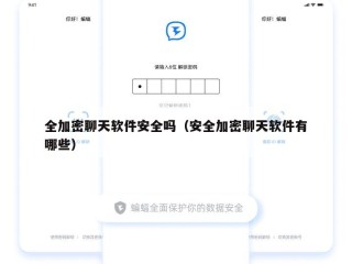全加密聊天软件安全吗（安全加密聊天软件有哪些）