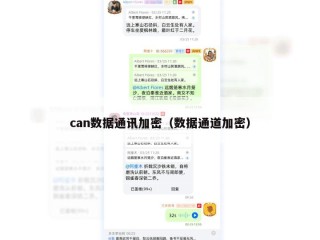 can数据通讯加密（数据通道加密）
