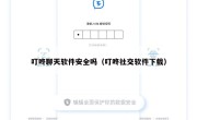 叮咚聊天软件安全吗（叮咚社交软件下载）