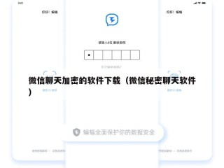 微信聊天加密的软件下载（微信秘密聊天软件）