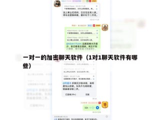 一对一的加密聊天软件（1对1聊天软件有哪些）