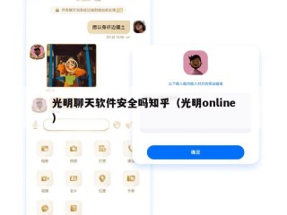 光明聊天软件安全吗知乎（光明online）