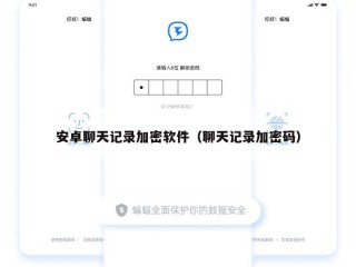 安卓聊天记录加密软件（聊天记录加密码）