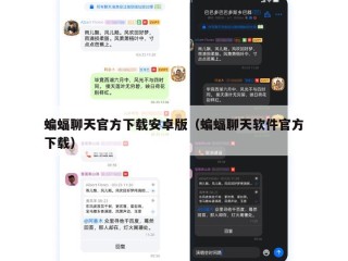 蝙蝠聊天官方下载安卓版（蝙蝠聊天软件官方下载）