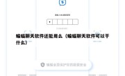 蝙蝠聊天软件还能用么（蝙蝠聊天软件可以干什么）
