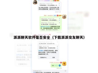 派派聊天软件是否安全（下载派派交友聊天）