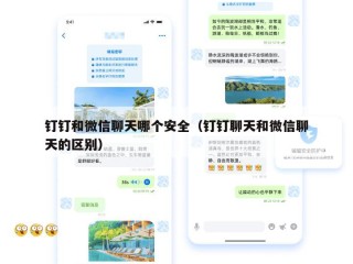 钉钉和微信聊天哪个安全（钉钉聊天和微信聊天的区别）