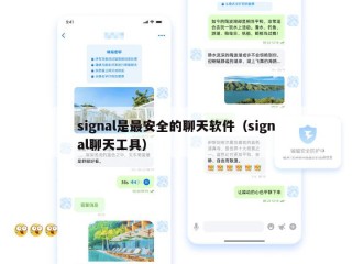 signal是最安全的聊天软件（signal聊天工具）