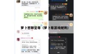 萝卜密聊至尊（萝卜尊游戏规则）