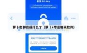 萝卜密聊改成什么了（萝卜+专业聊天软件）