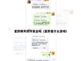 星野聊天软件安全吗（星野是什么游戏）