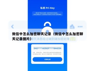 微信中怎么加密聊天记录（微信中怎么加密聊天记录图片）